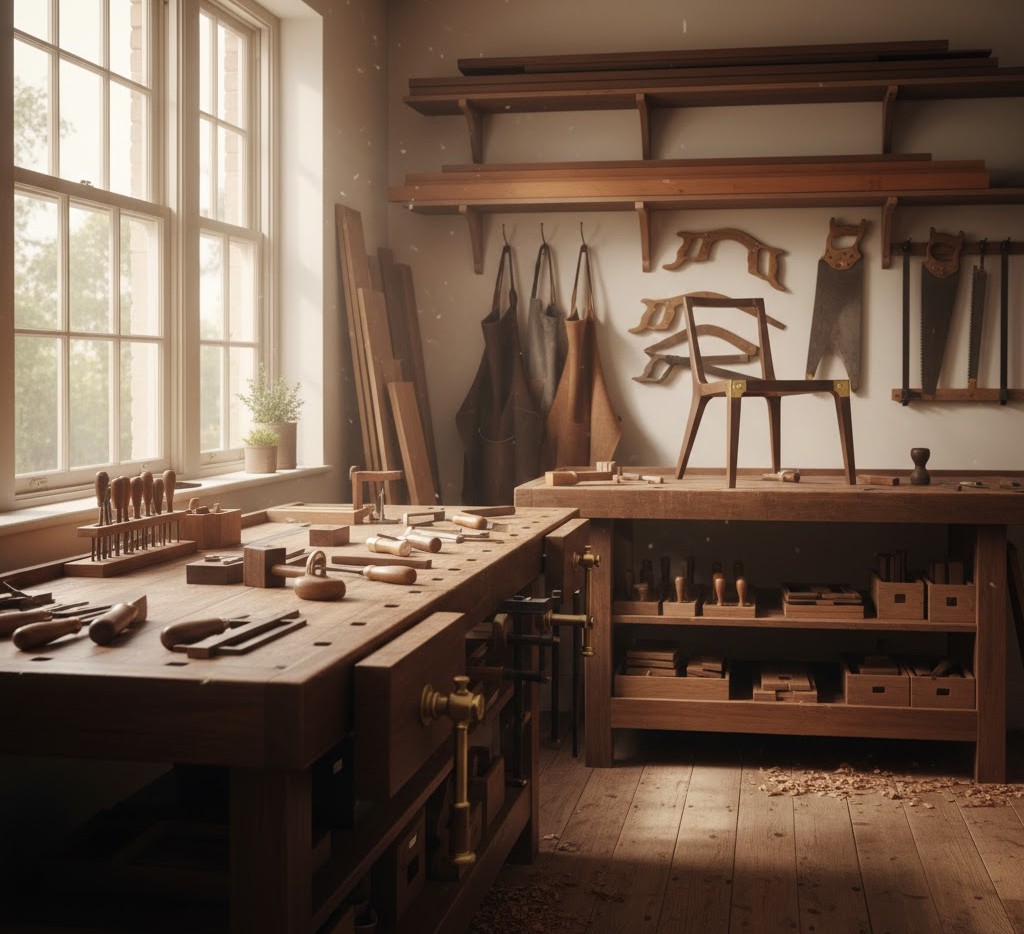 Traditional workshop interior